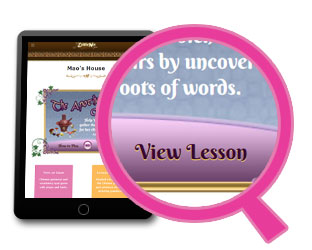 Lesson combined with English learning game